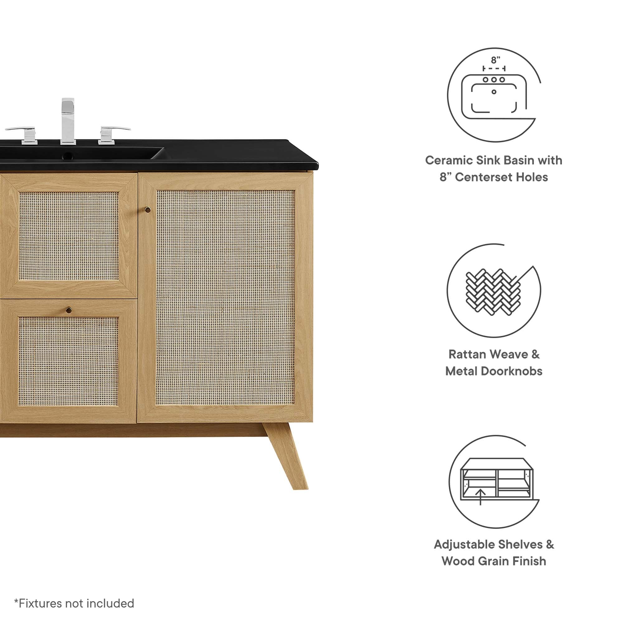 Soma 48-Inch Single Sink Bathroom Vanity by Modway