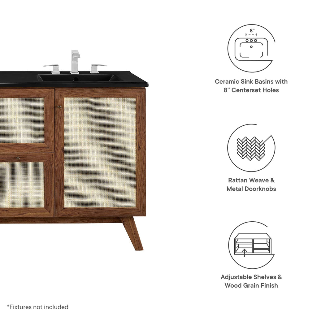 Soma 48" Double Sink Bathroom Vanity by Modway