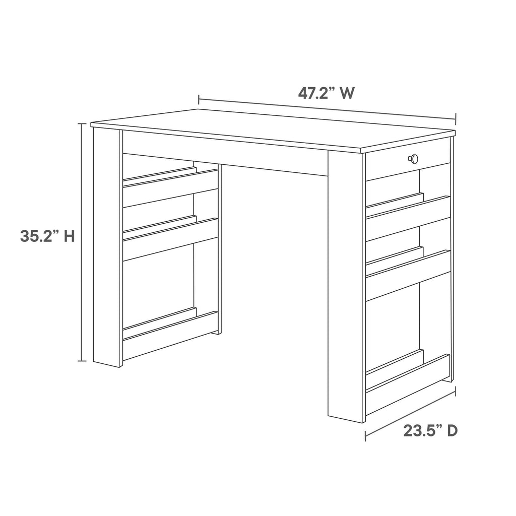 Galley 3-Piece Kitchen Island and Stool Set by Modway
