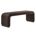 Koda Performance Velvet Waterfall Long Bench by Modway