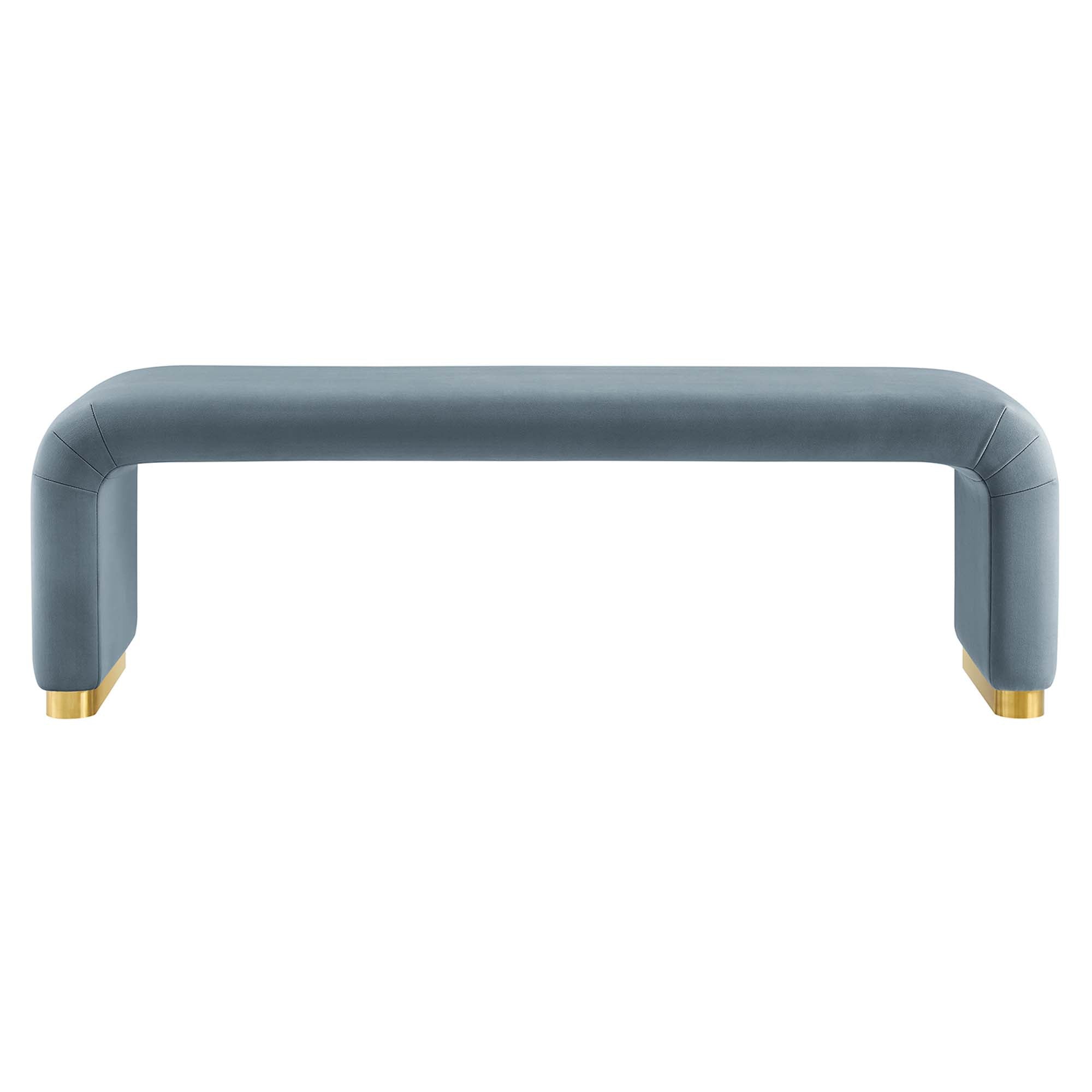 Koda Performance Velvet Waterfall Long Bench by Modway