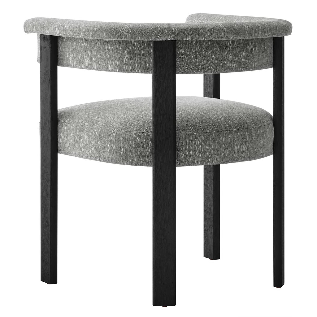 Imogen Fabric Upholstered Barrel Dining Chairs Set of 2