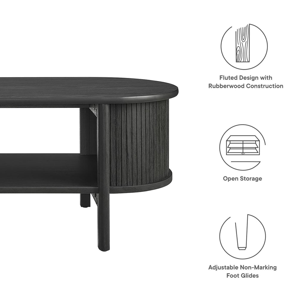 Cadence Coffee Table by Modway Mid-Century Modern Rubberwood