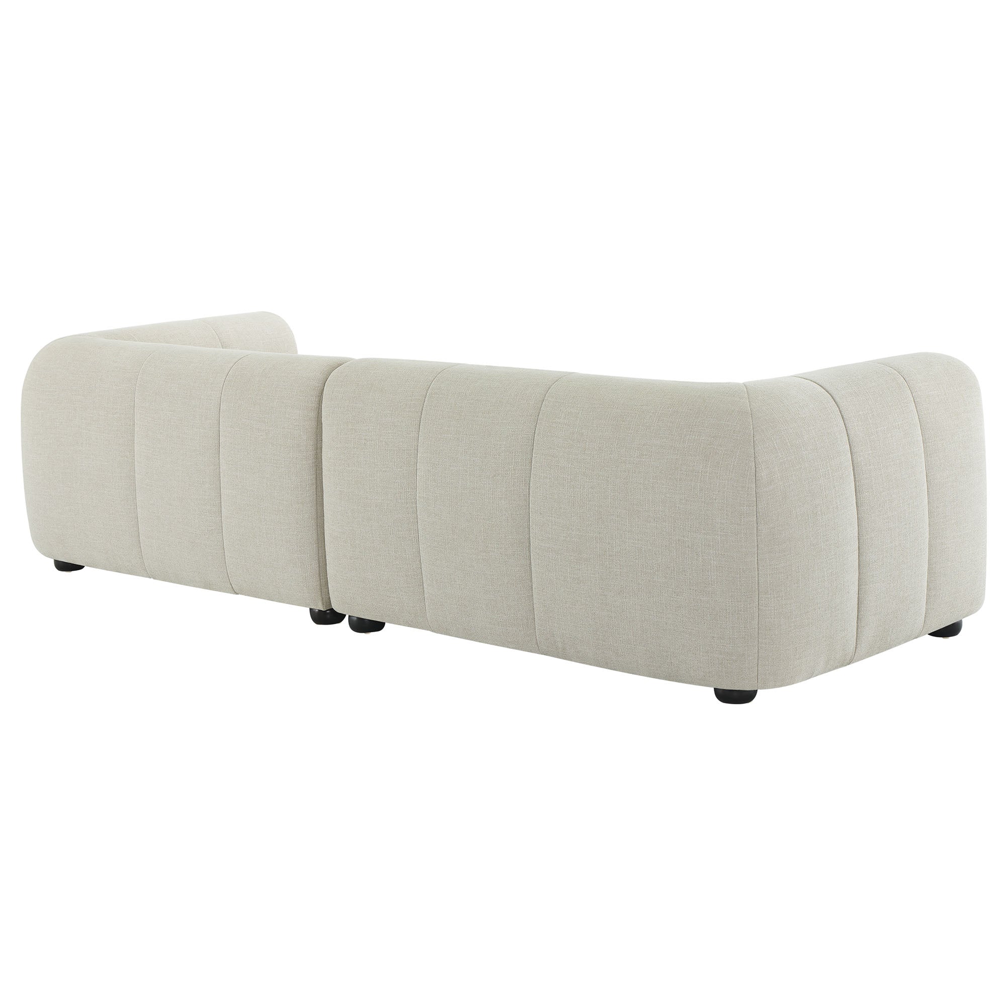 Liana Right-Facing Upholstered Fabric Modular Sofa with Chaise by Modway
