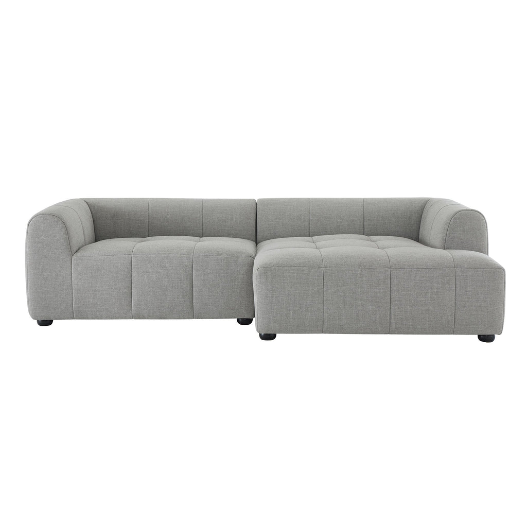 Liana Right-Facing Upholstered Fabric Modular Sofa with Chaise by Modway