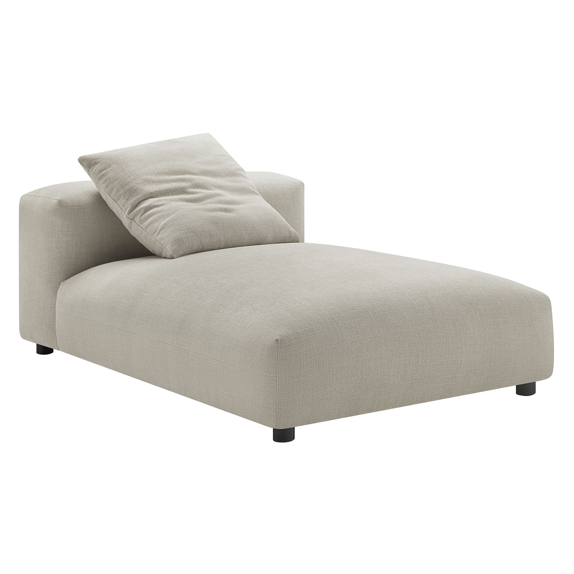 Solace 2-Piece Modular Upholstered Fabric Sectional Sofa with Chaise by Modway