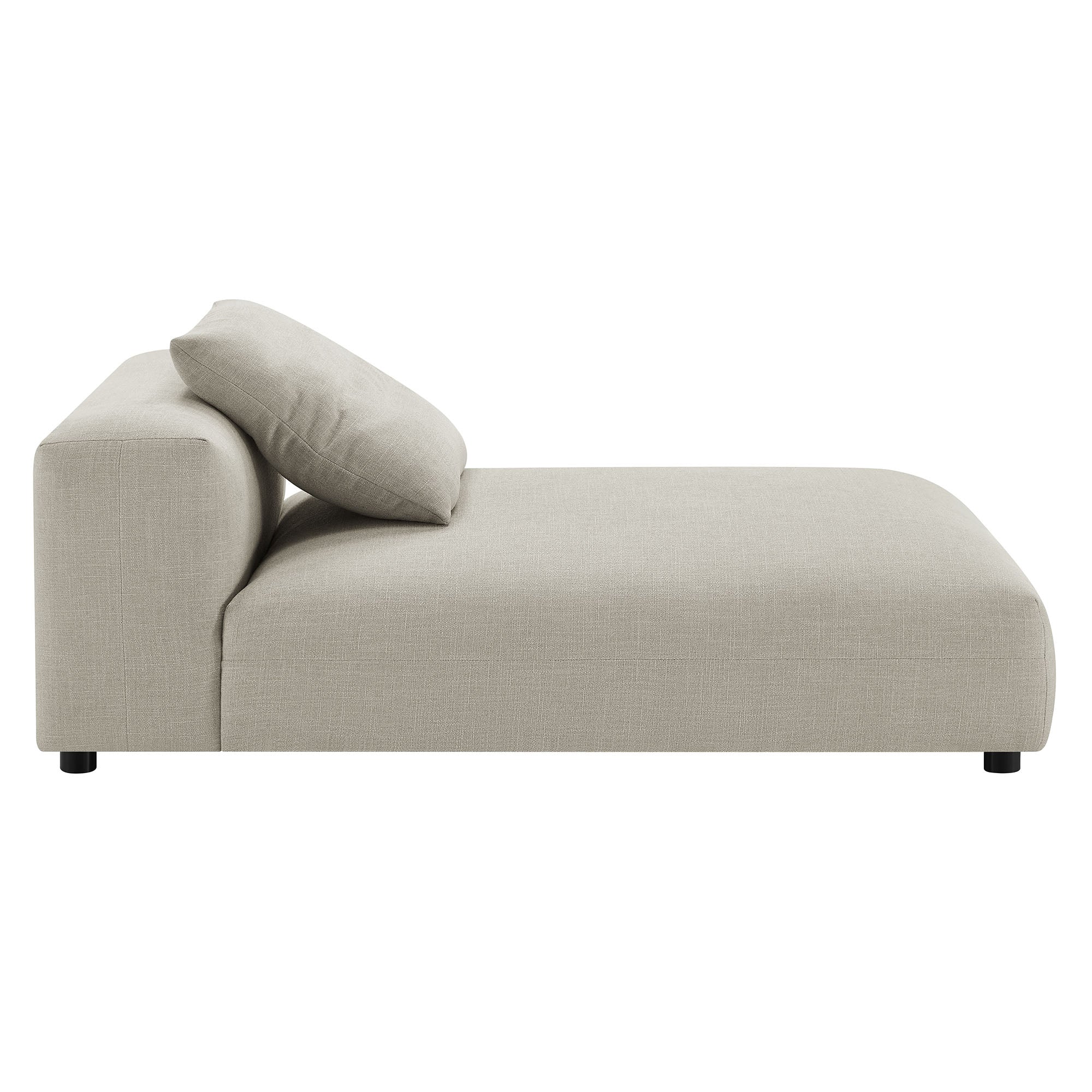 Solace 2-Piece Modular Upholstered Fabric Sectional Sofa with Chaise by Modway