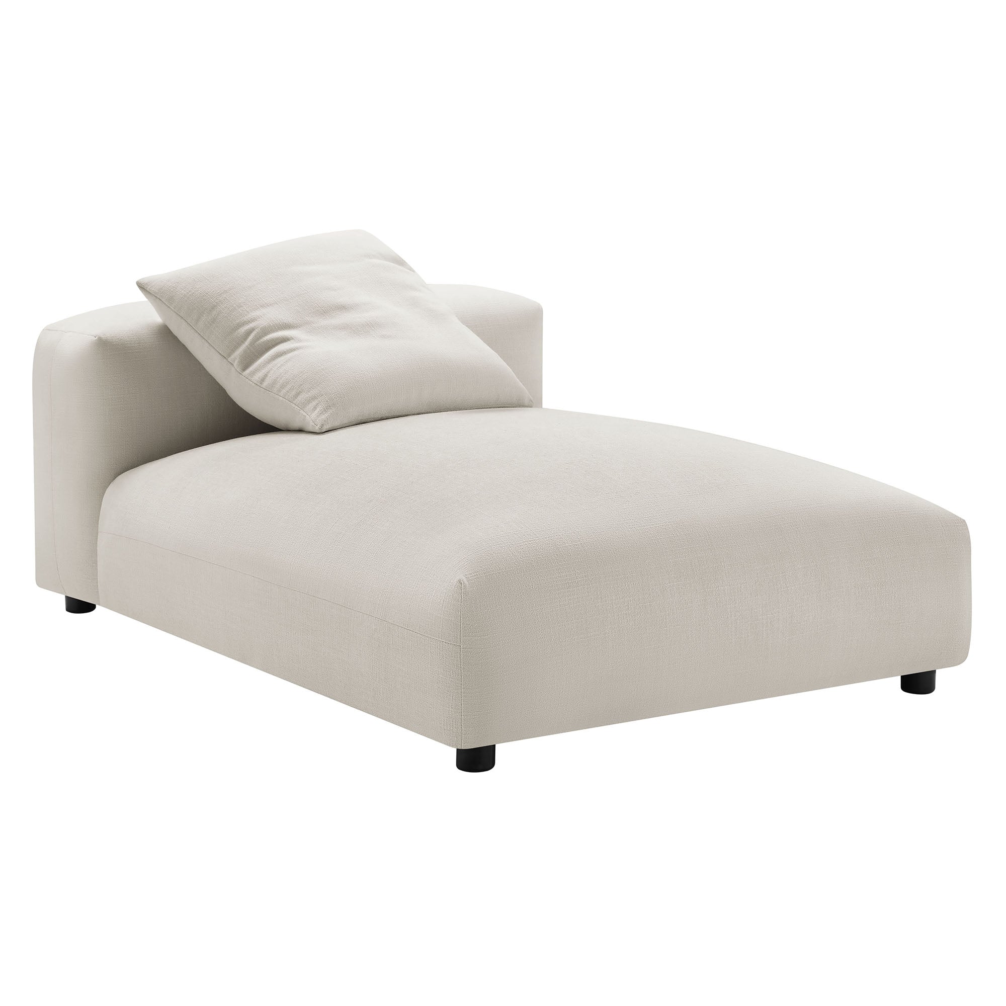 Solace 2-Piece Modular Upholstered Fabric Sectional Sofa with Chaise by Modway