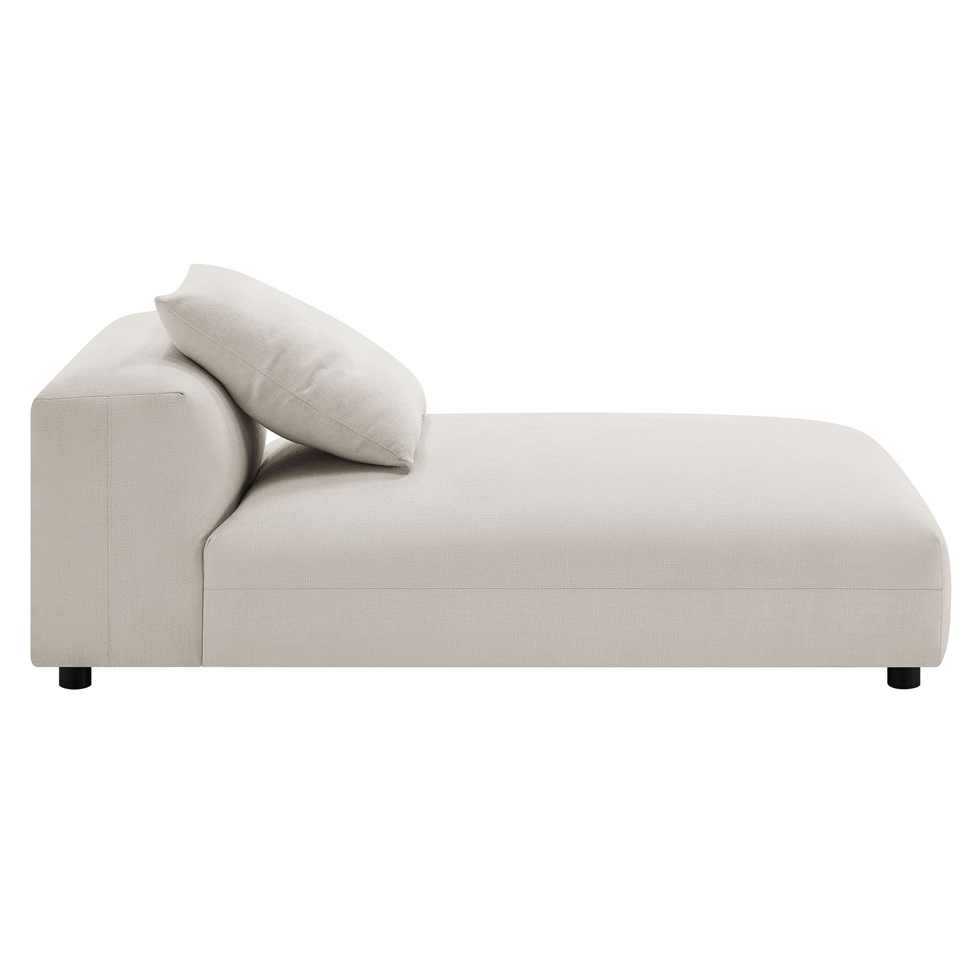 Solace 2-Piece Modular Upholstered Fabric Sectional Sofa with Chaise by Modway