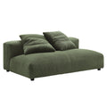 Solace Modular Corduroy Upholstered Armless Loveseat by Modway