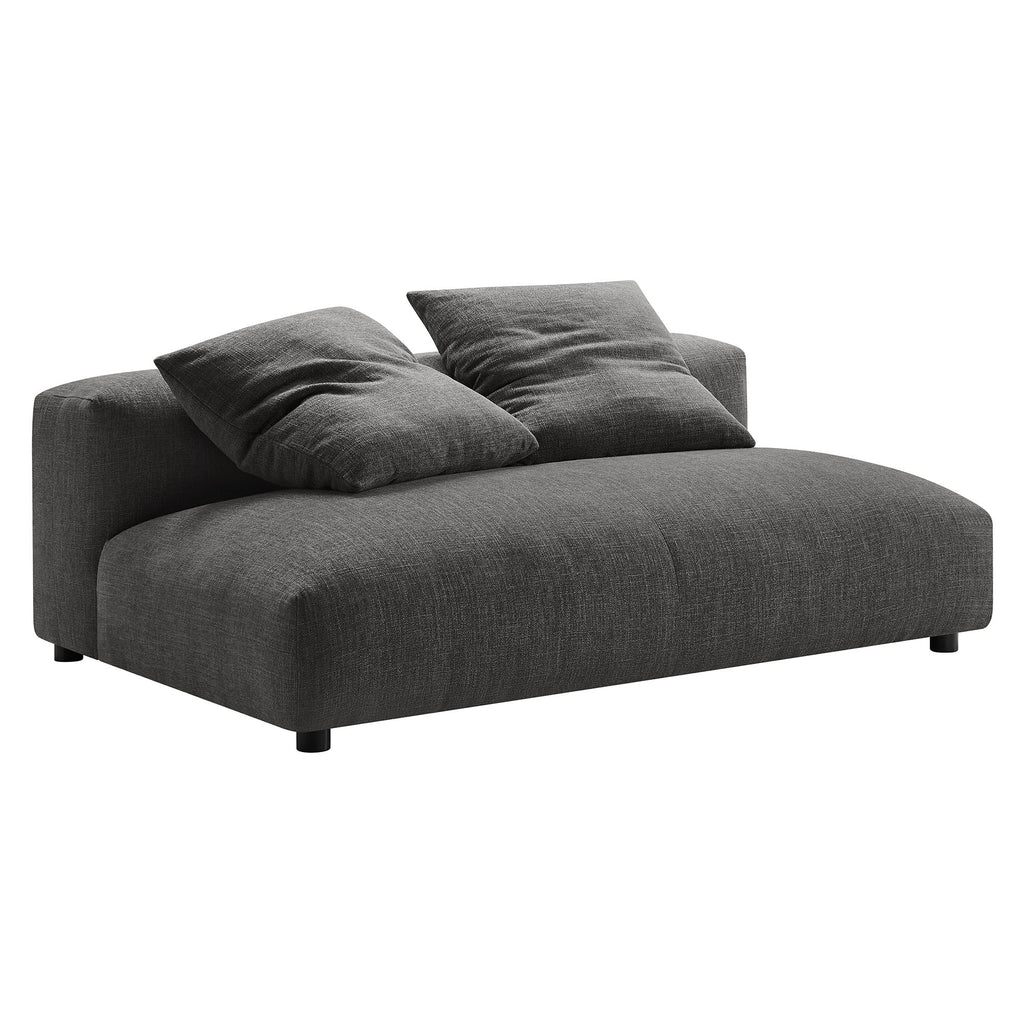 Solace 2-Piece Modular Upholstered Fabric Sectional Sofa with Chaise by Modway