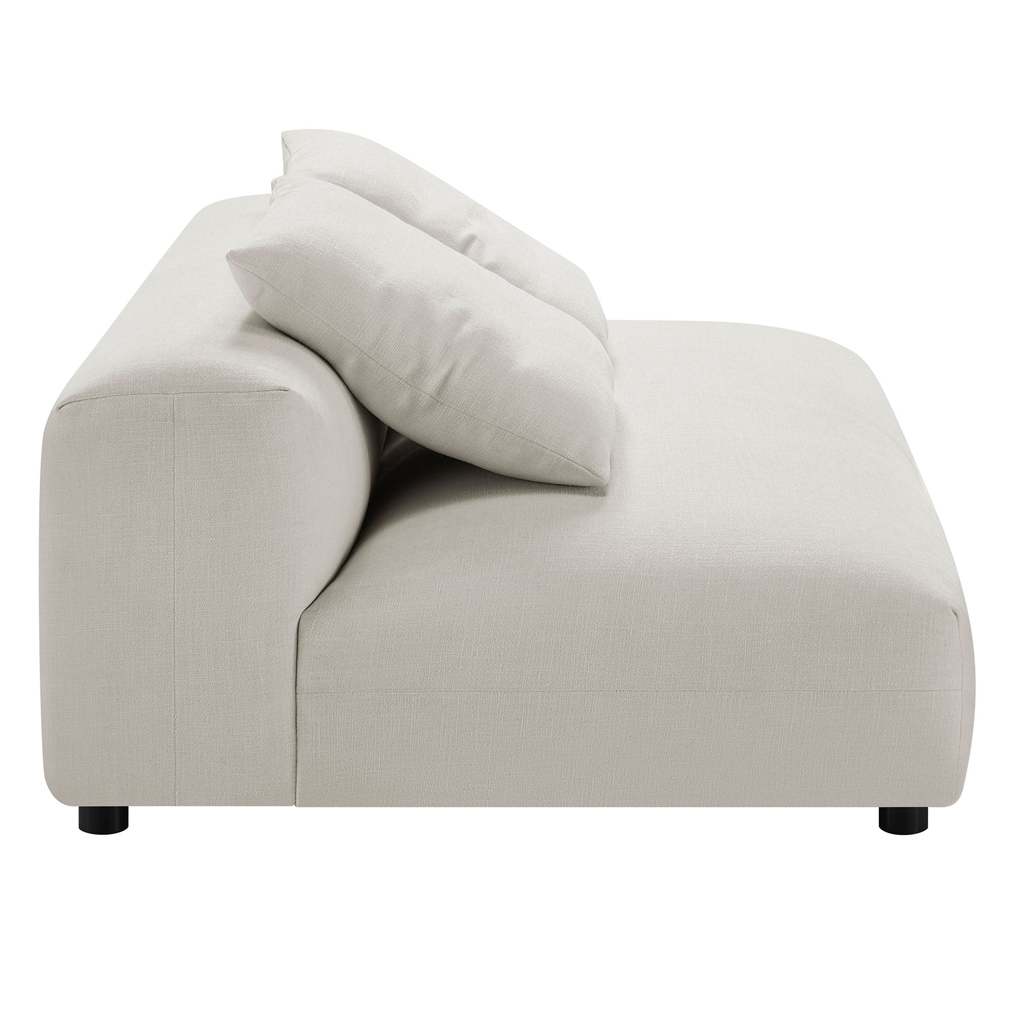 Solace 2-Piece Modular Upholstered Fabric Sectional Sofa with Chaise by Modway