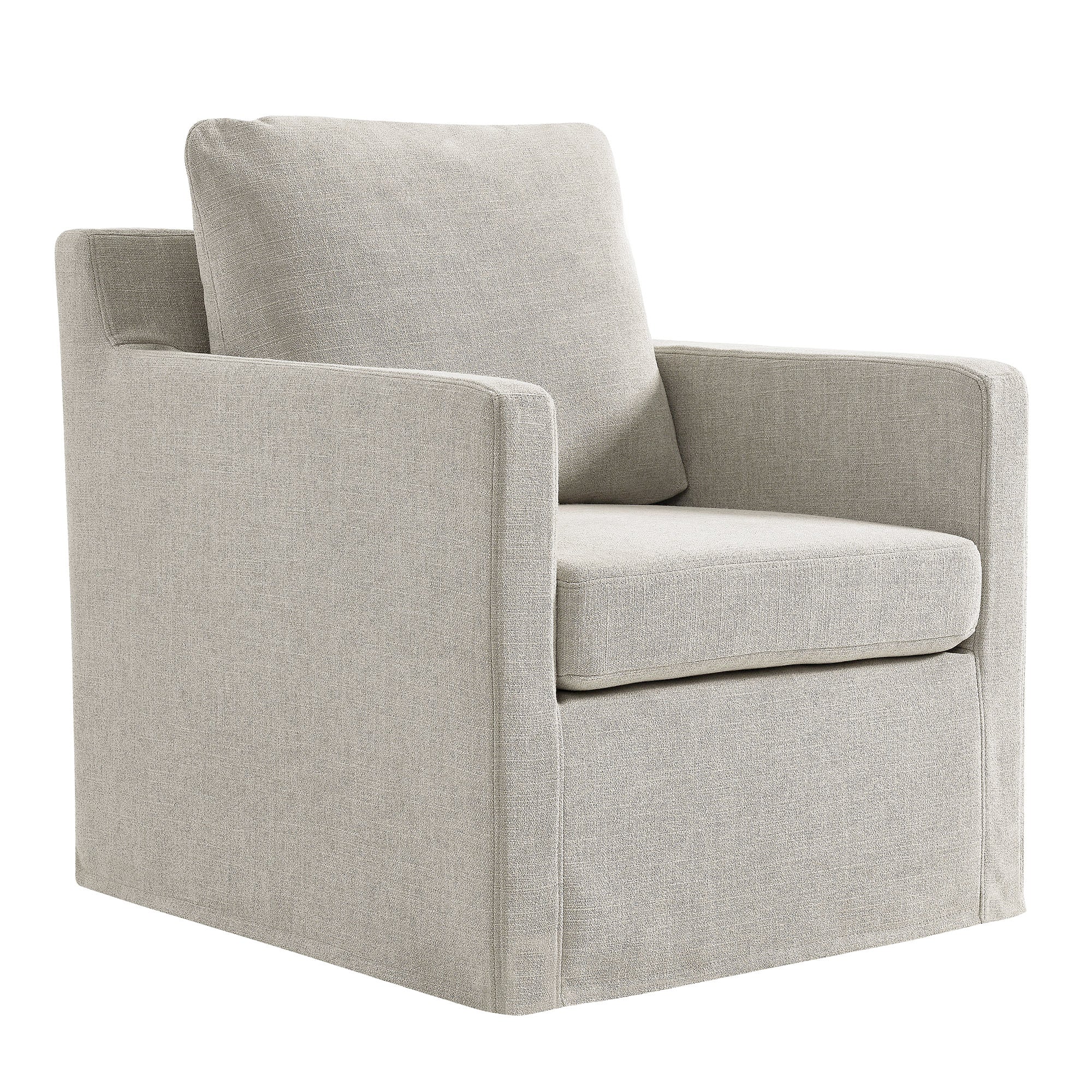 Serene Fabric Slipcovered Swivel Armchair by Modway