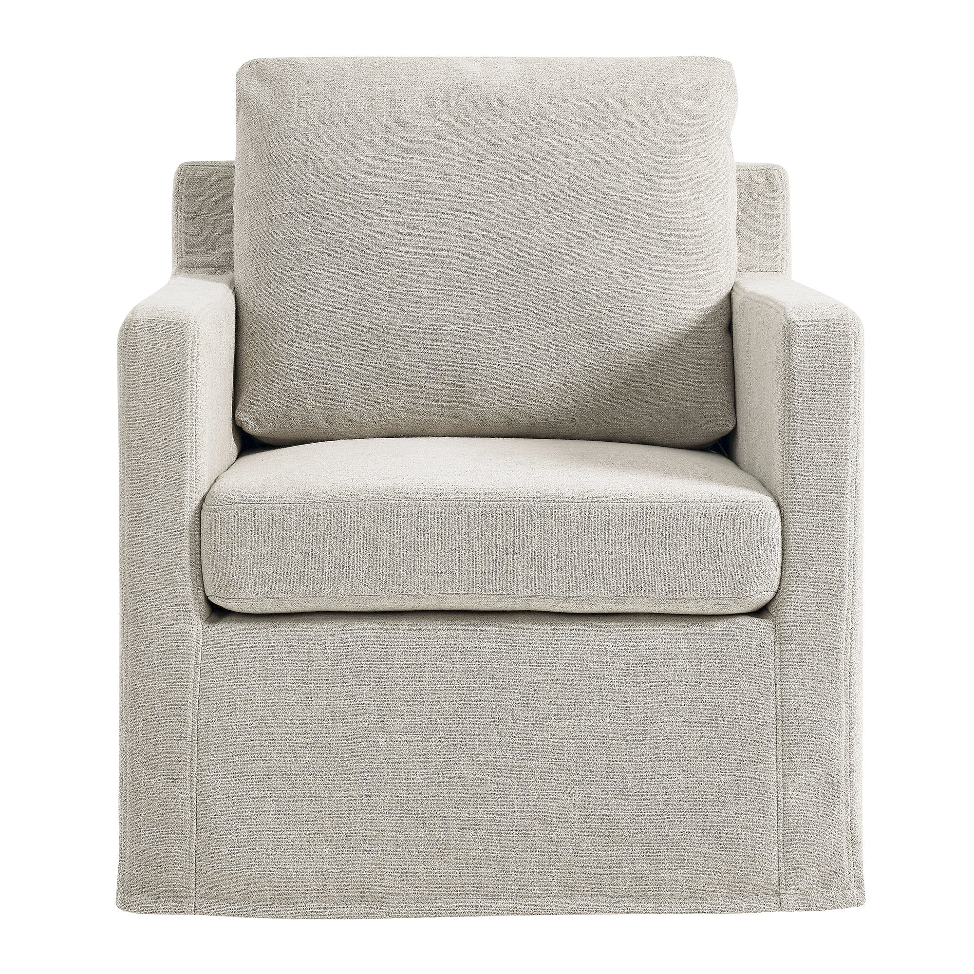 Serene Fabric Slipcovered Swivel Armchair by Modway