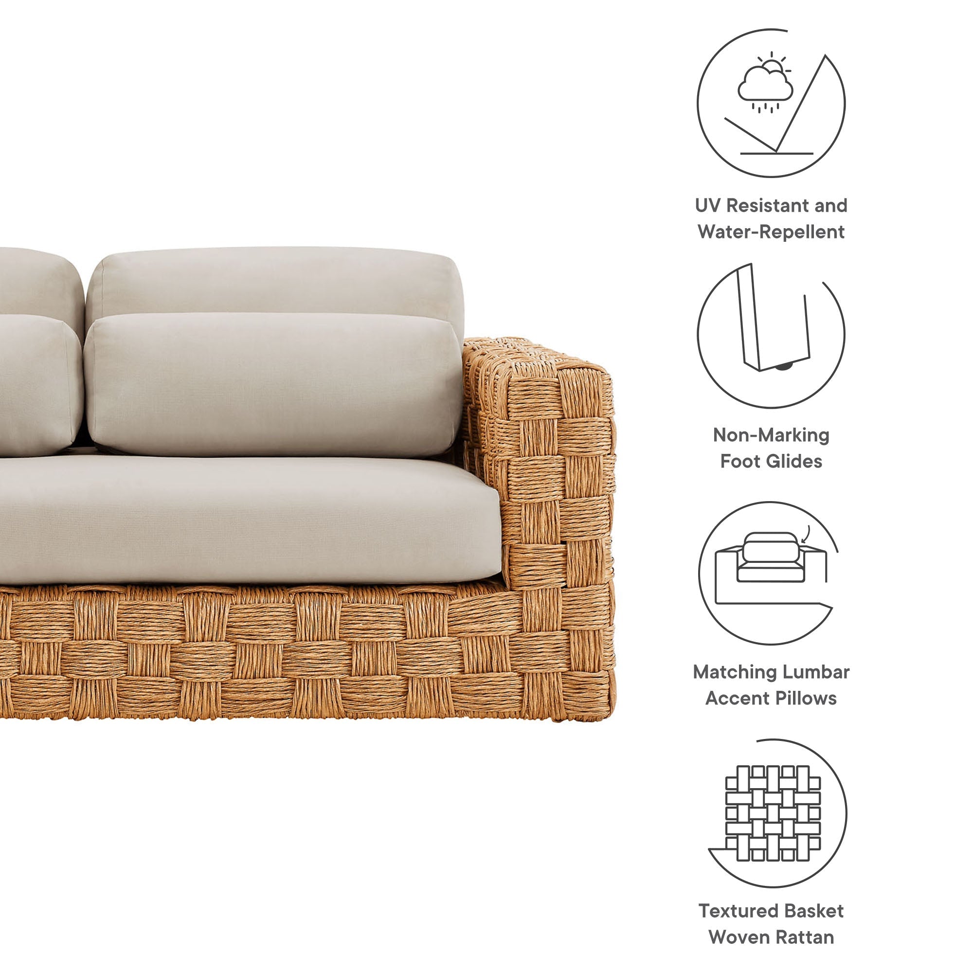 Thames Outdoor Patio Wicker Loveseat by Modway