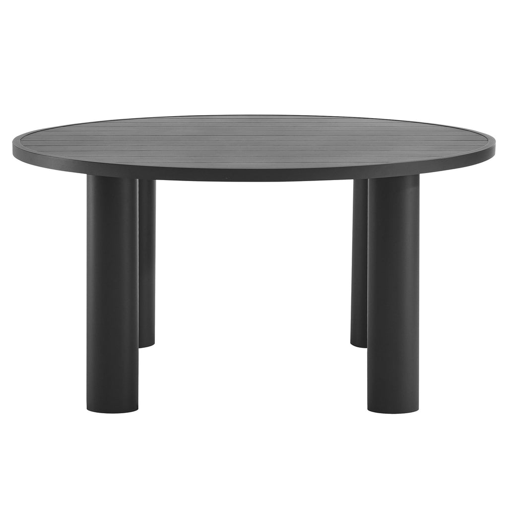 Nautica 5-Piece Round Outdoor Patio Aluminum Dining Table and Chairs Set