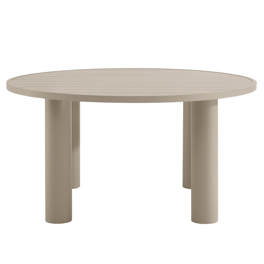 Nautica 5-Piece Round Outdoor Patio Aluminum Dining Table and Chairs Set