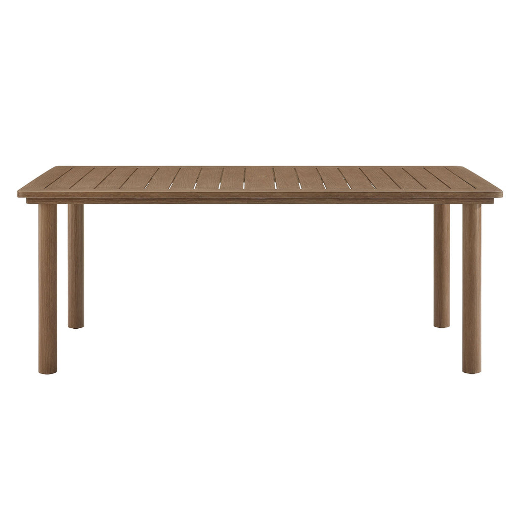 Parkland 76" Outdoor Aluminum Patio Dining Table by Modway