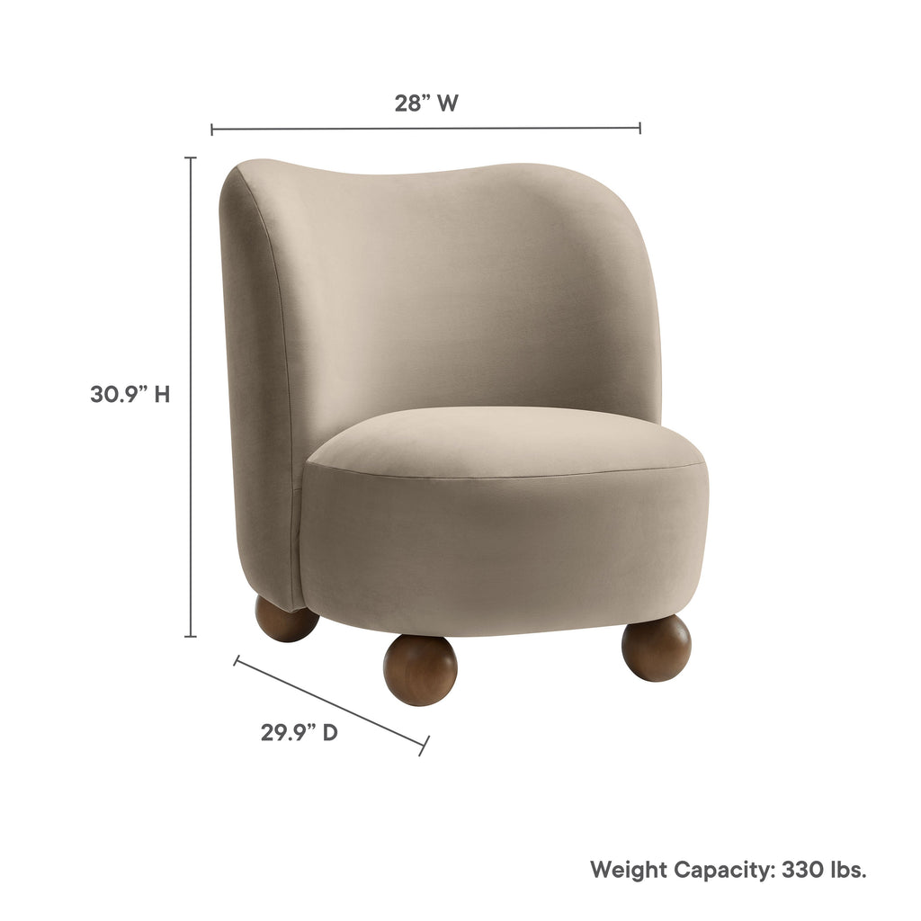 Monroe Performance Velvet Accent Chair by Modway