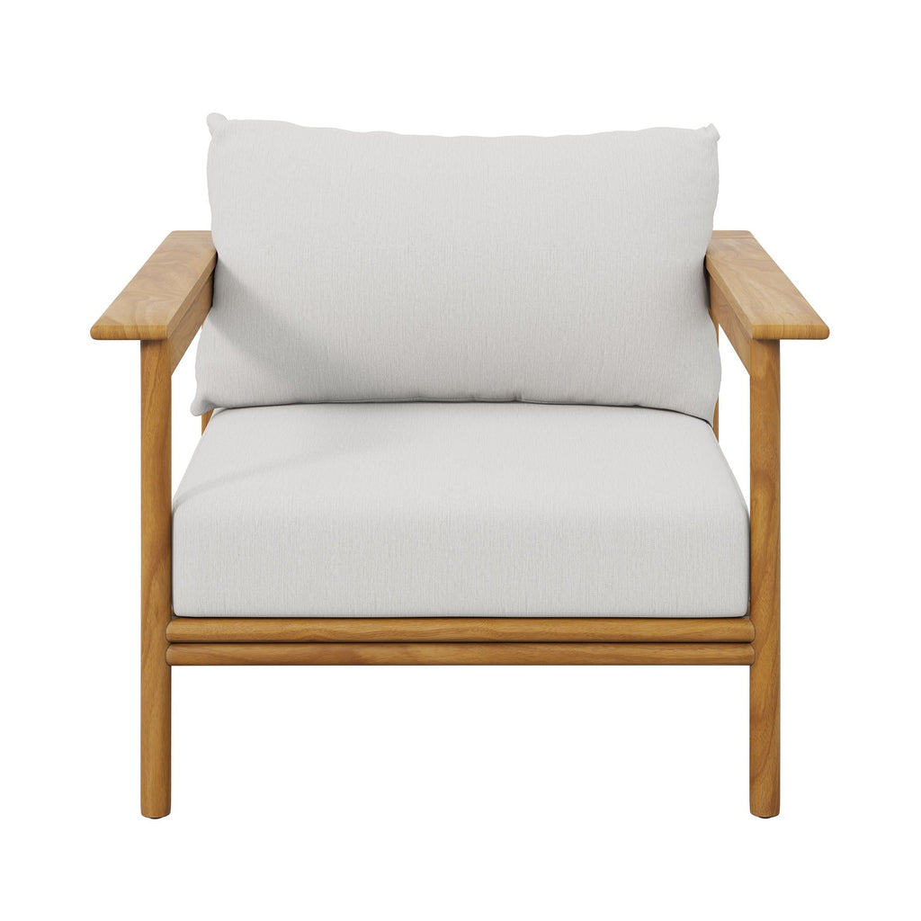 Wren Outdoor Patio Teak Wood Armchair Set of 2 by Modway