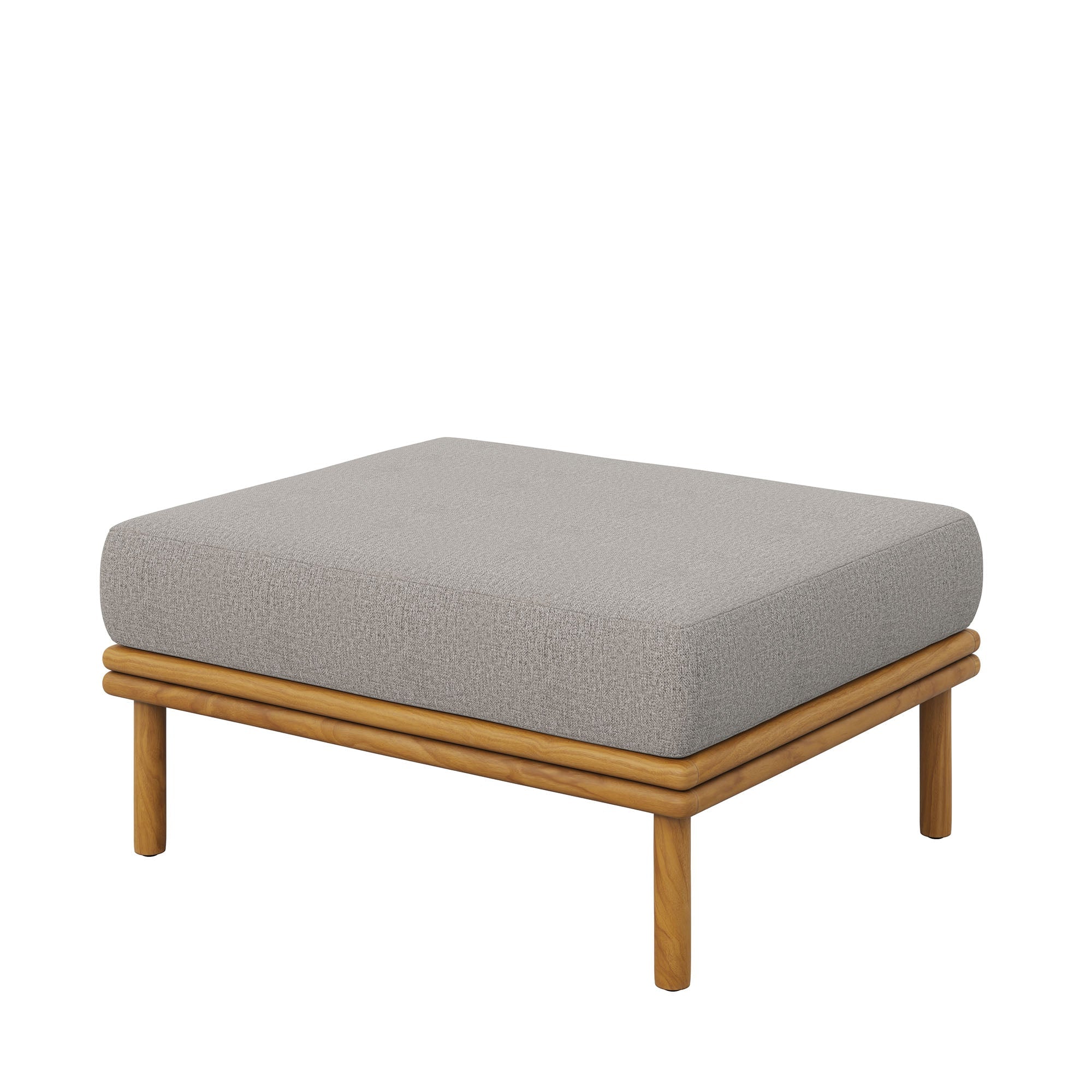 Wren Outdoor Patio Teak Wood Ottoman By Modway