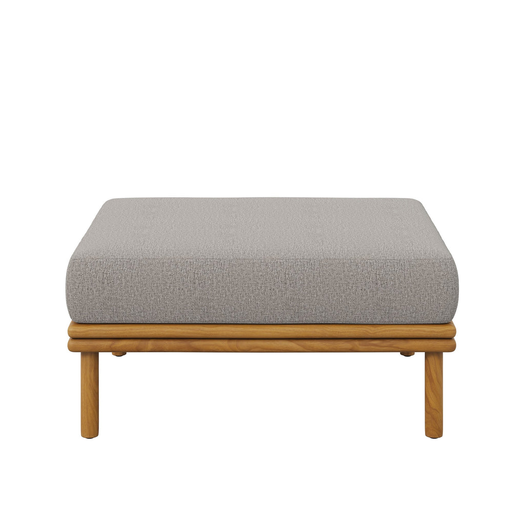 Wren Outdoor Patio Teak Wood Ottoman By Modway