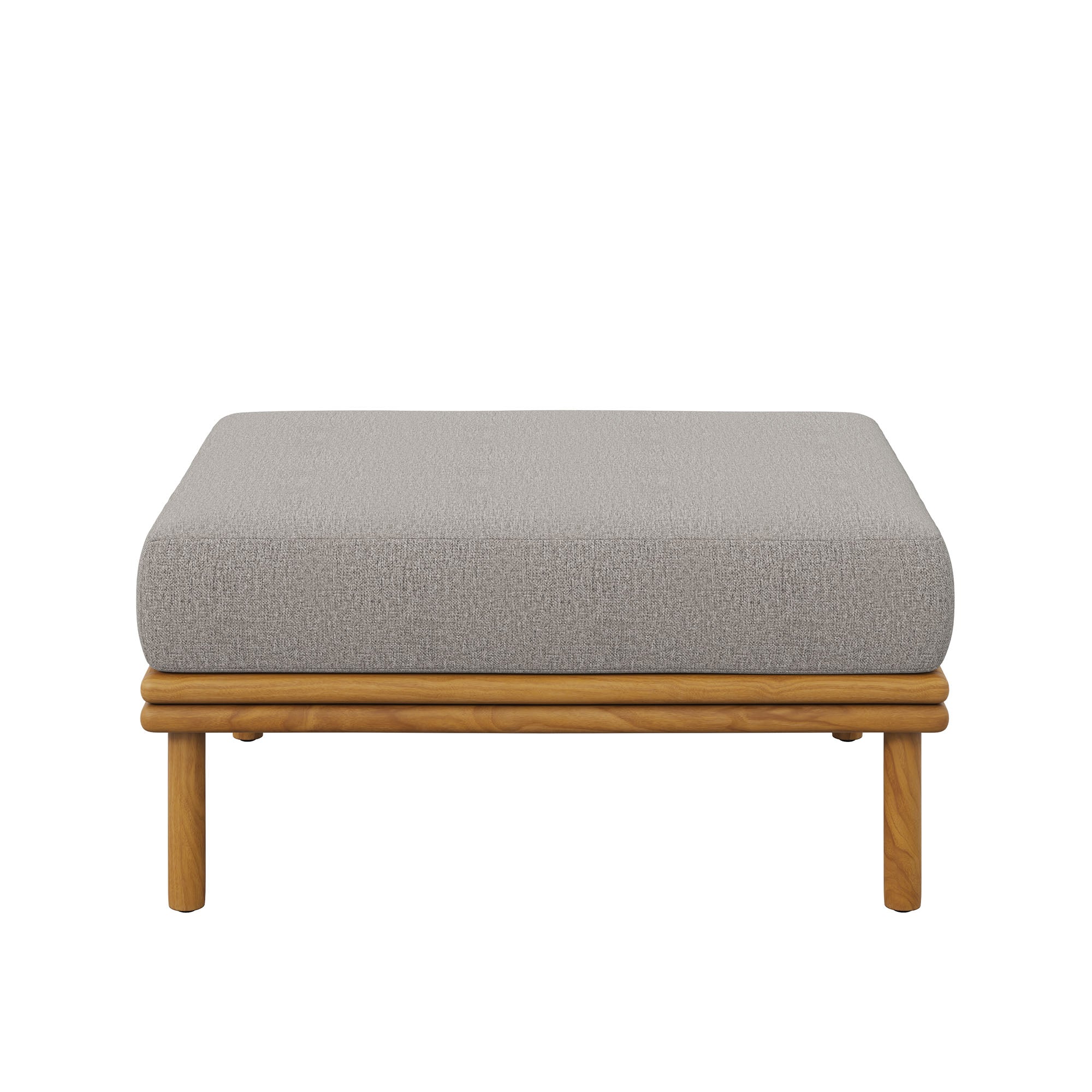 Wren Outdoor Patio Teak Wood Ottoman By Modway