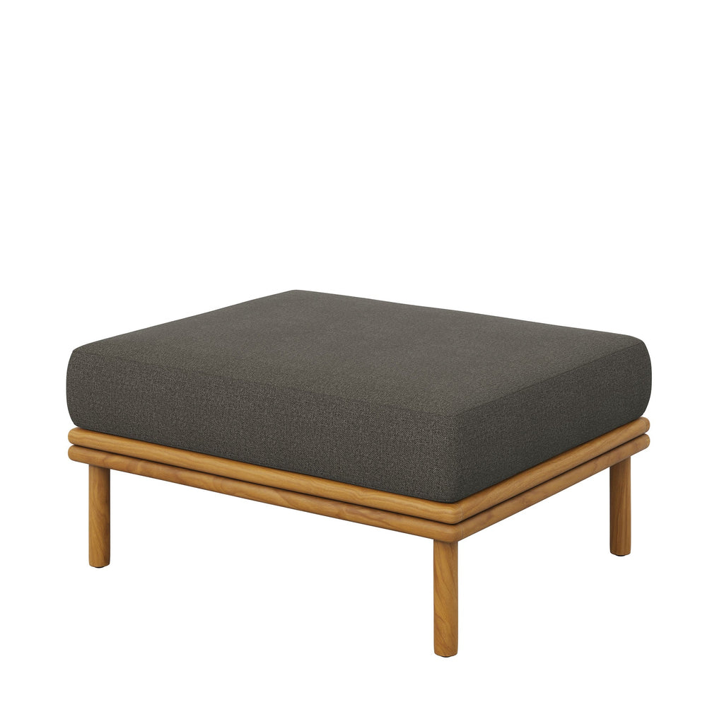 Wren Outdoor Patio Teak Wood Ottoman By Modway