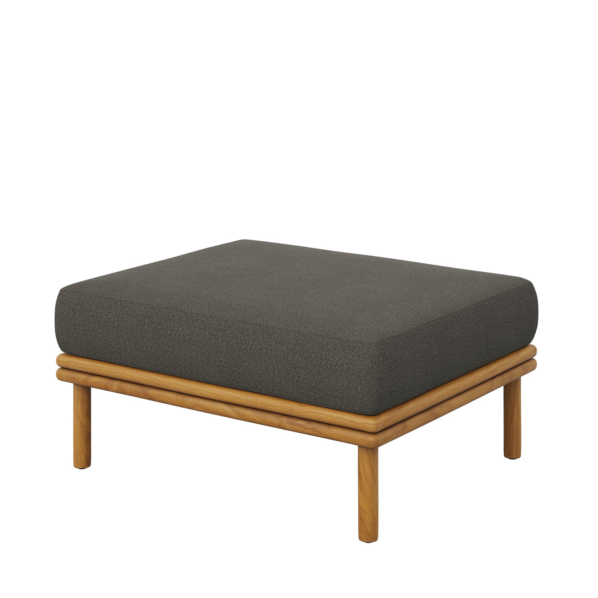 Wren Outdoor Patio Teak Wood Ottoman By Modway