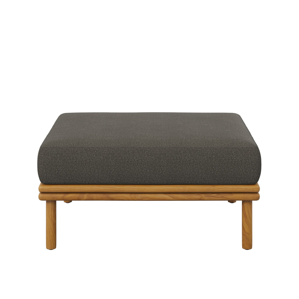 Wren Outdoor Patio Teak Wood Ottoman By Modway