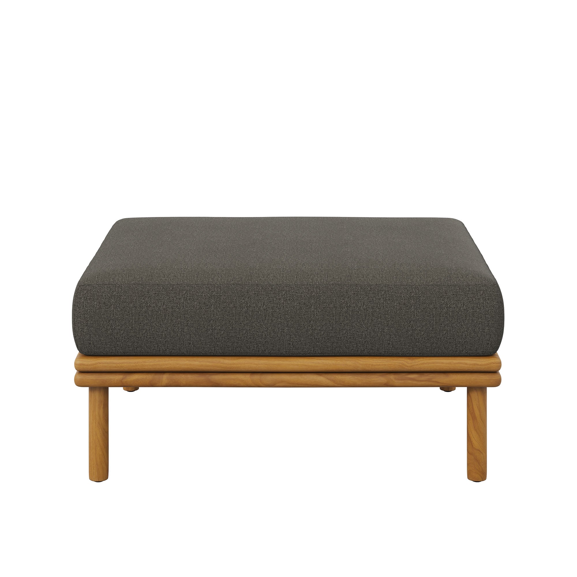 Wren Outdoor Patio Teak Wood Ottoman By Modway