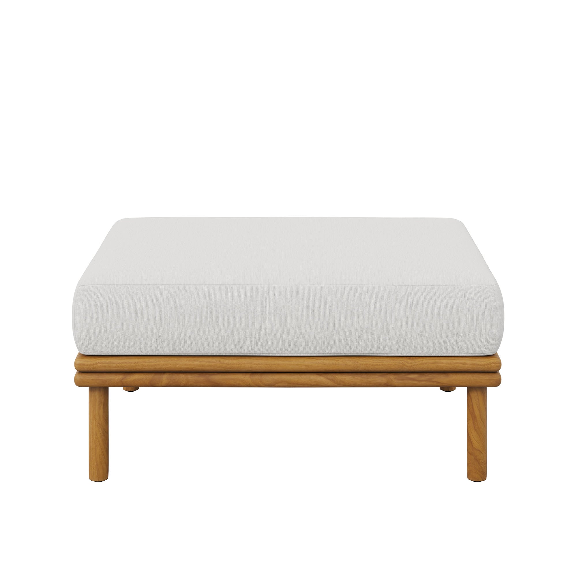 Wren Outdoor Patio Teak Wood Ottoman By Modway