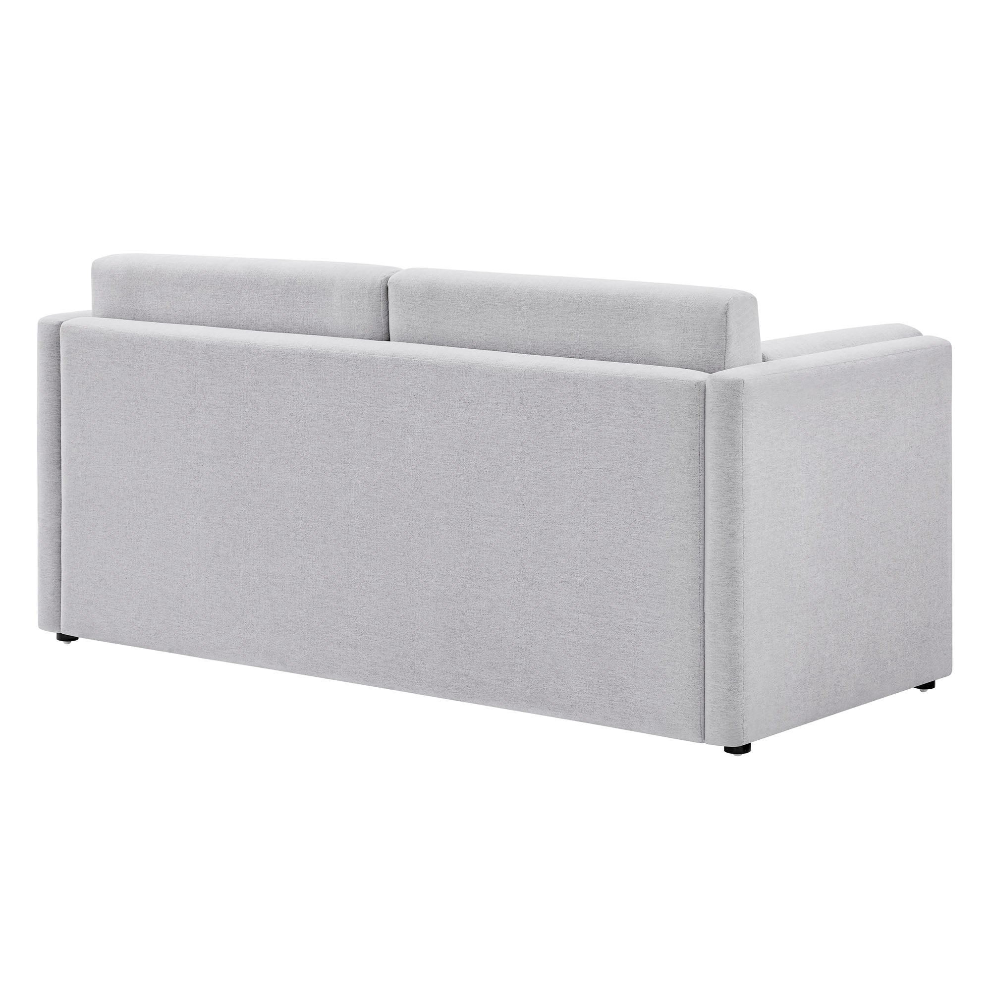 Linden Upholstered Heathered Chenille Small Sofa