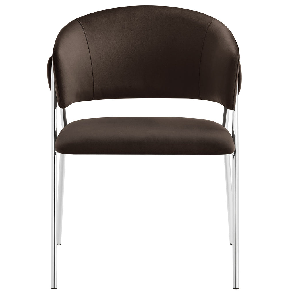 Nella Upholstered Performance Velvet Dining Chair Set of 2