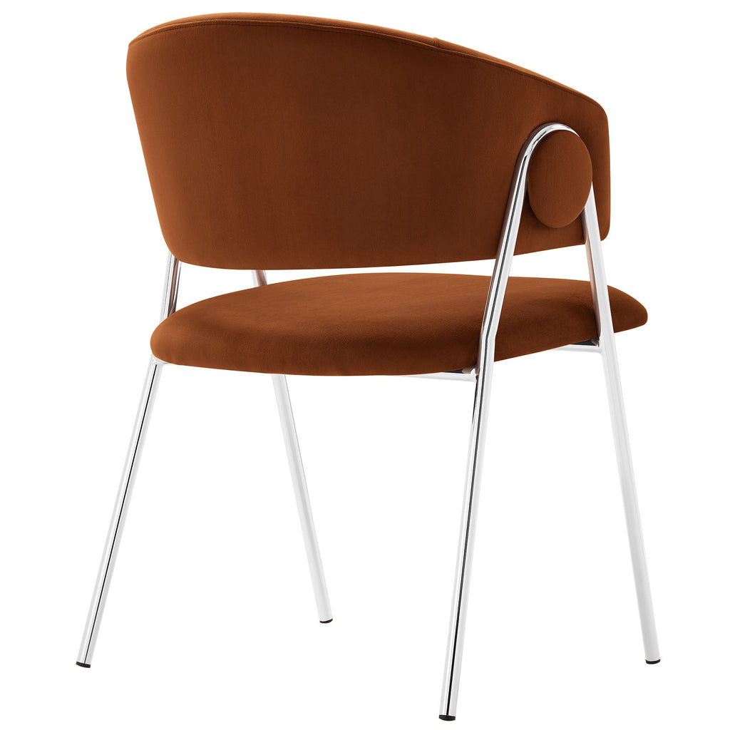 Nella Upholstered Performance Velvet Dining Chair Set of 2