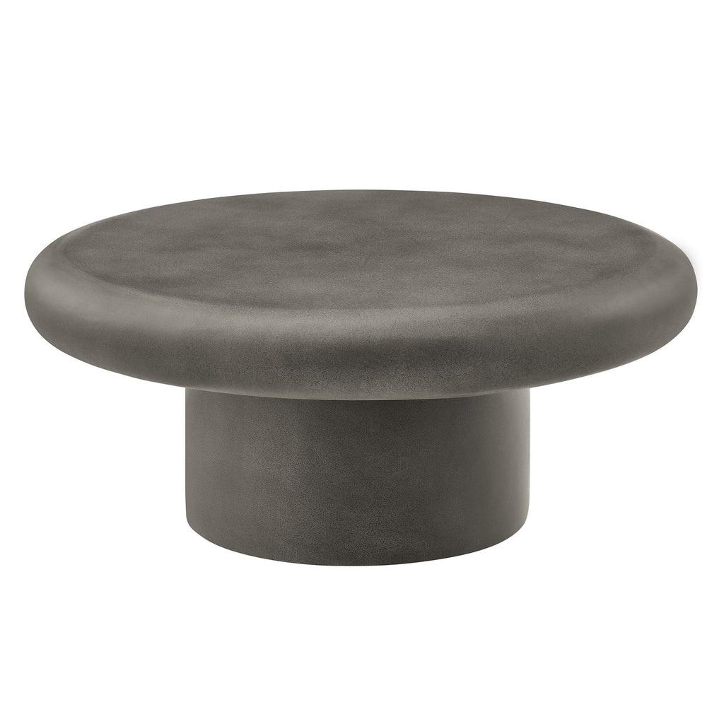 Argos Indoor-Outdoor Patio Concrete Round Coffee Table by Modway