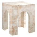 Valen Square Indoor-Outdoor Patio Arched Concrete Side Table by Modway