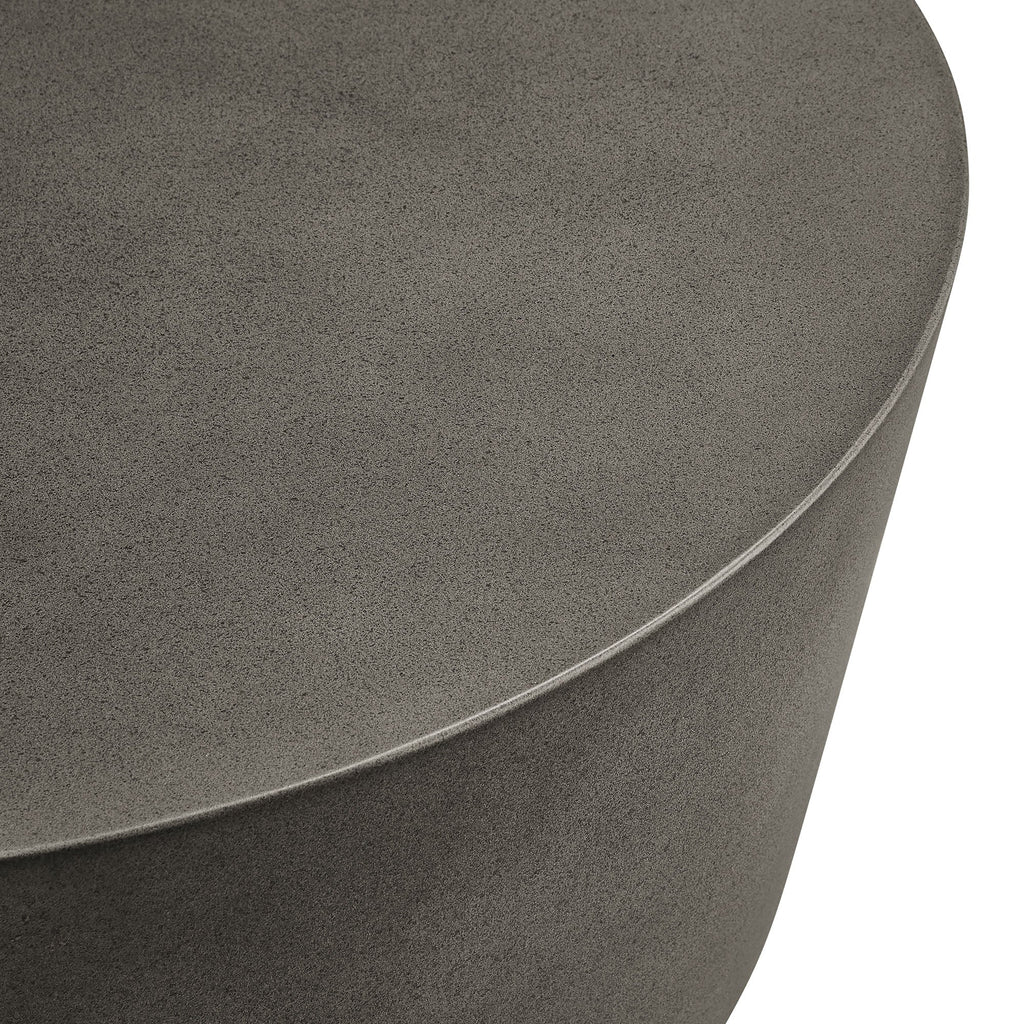 Brion Round Indoor-Outdoor Concrete Coffee Table by Modway