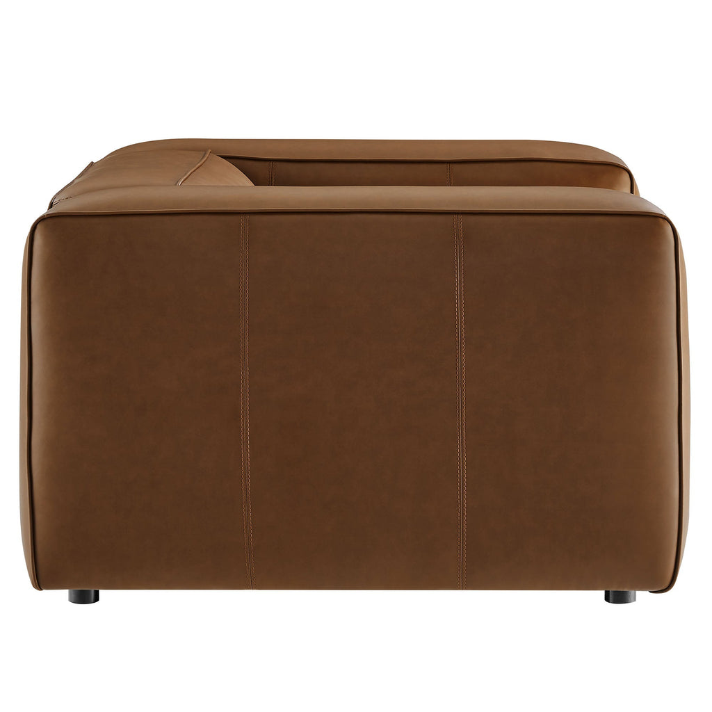 Auren Upholstered Vegan Leather Modular Armchair by Modway