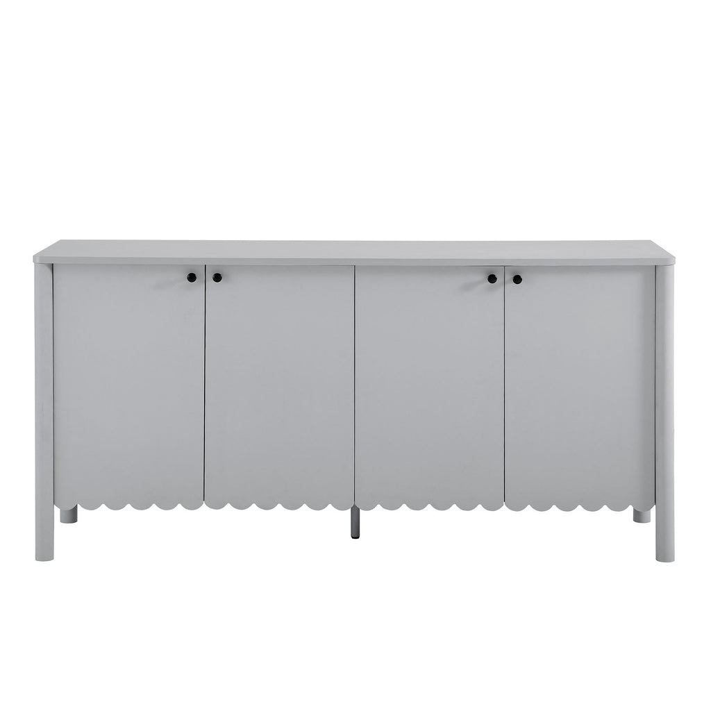 Emmeline 66" 4-Door Scalloped Sideboard Cabinet by Modway