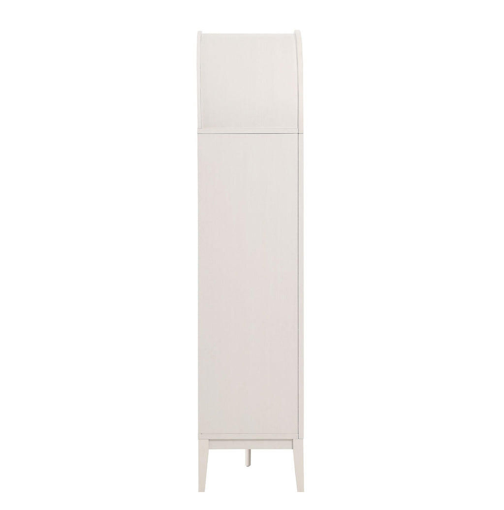 Nolan 74" Tall Wide Arched Storage Display Cabinet Bookshelf by Modway