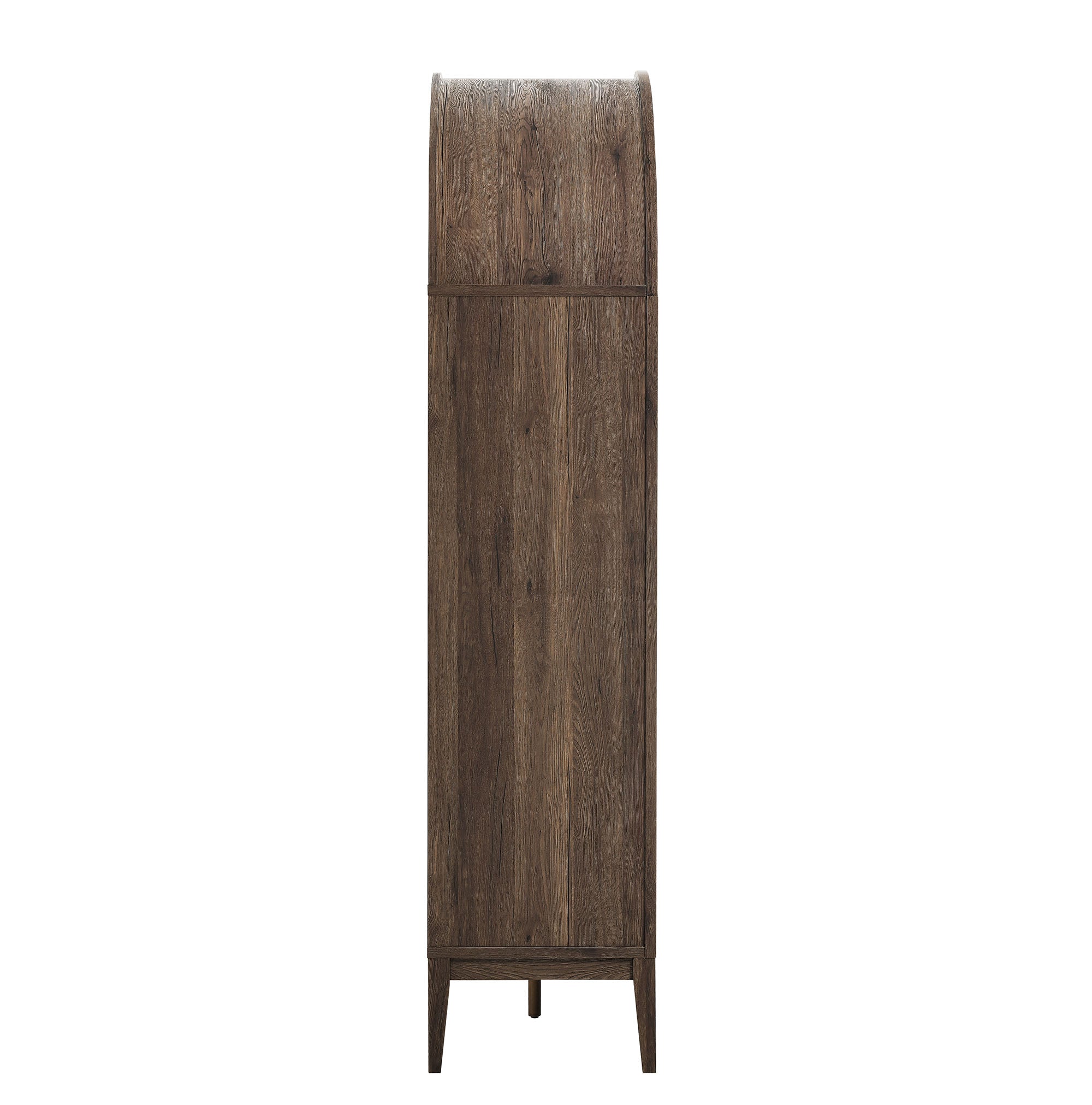 Nolan 74" Tall Wide Arched Storage Display Cabinet Bookshelf by Modway