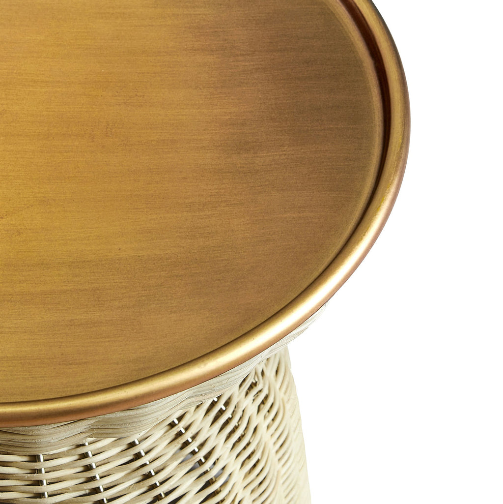 Lazaro Round Rattan Side Table by Modway