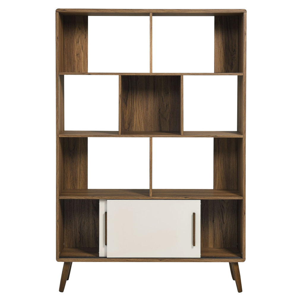 Transmit 45" Four-Tier Bookcase with Sliding Doors