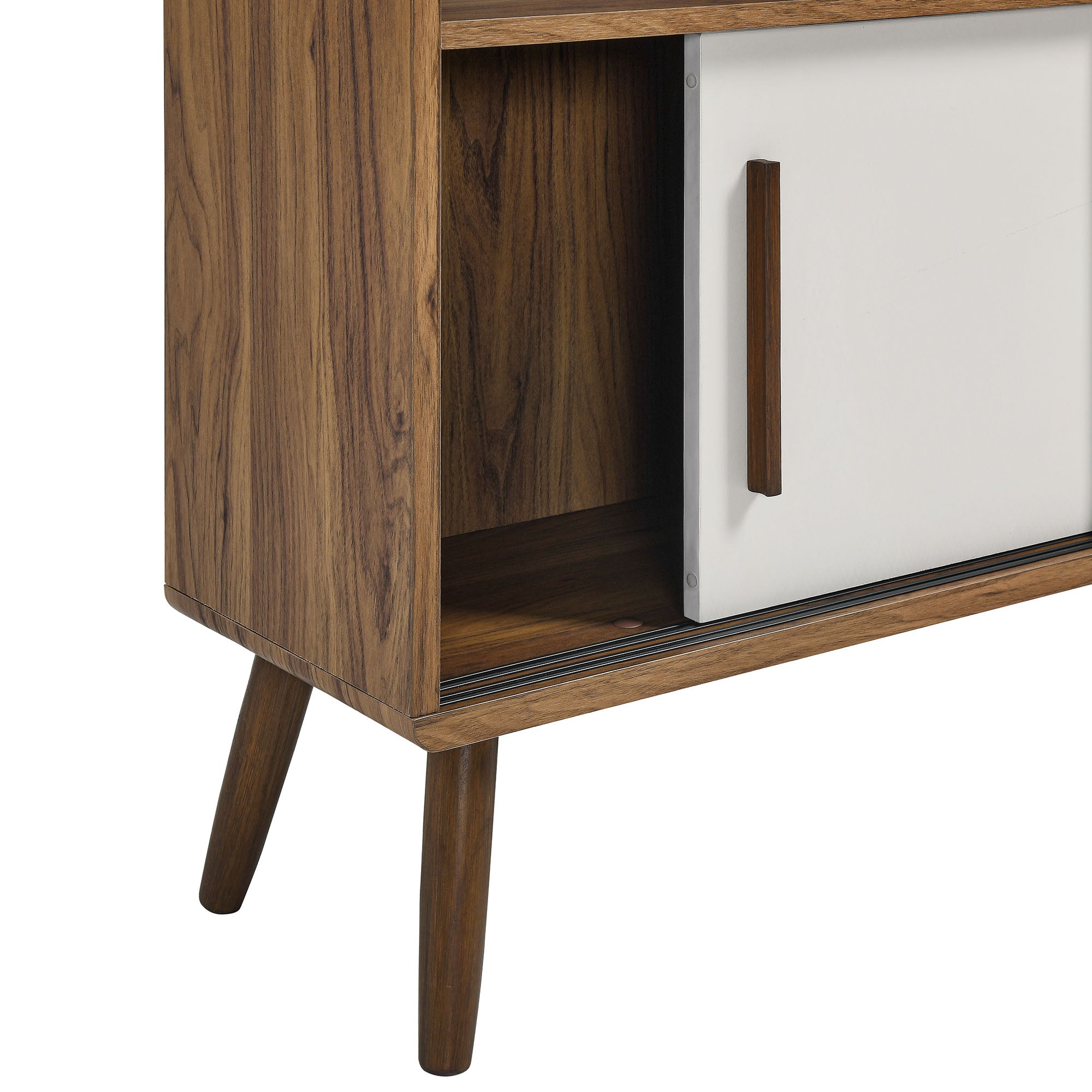 Transmit 45" Four-Tier Bookcase with Sliding Doors