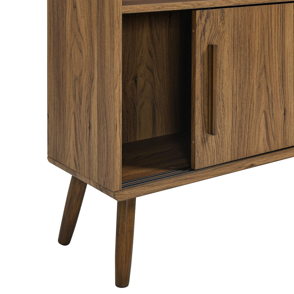 Transmit 45" Four-Tier Bookcase with Sliding Doors