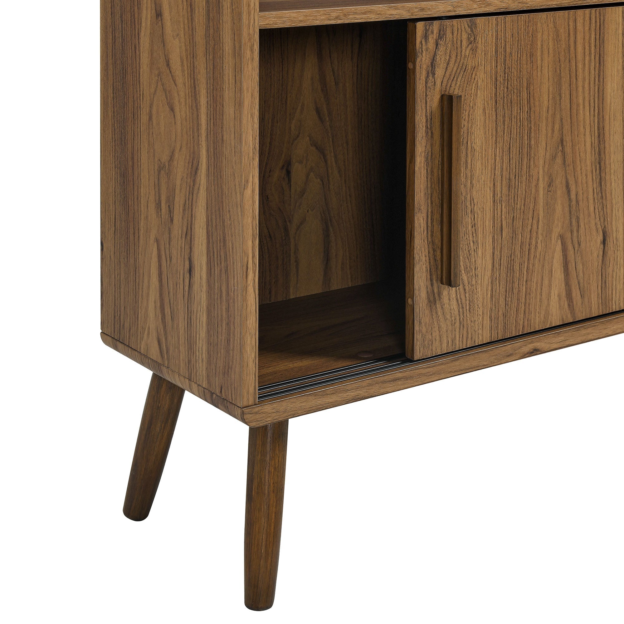 Transmit 45" Four-Tier Bookcase with Sliding Doors