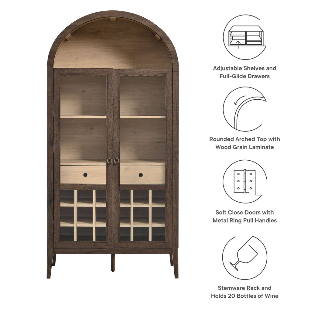 Nolan Arched Bar Cabinet by Modway