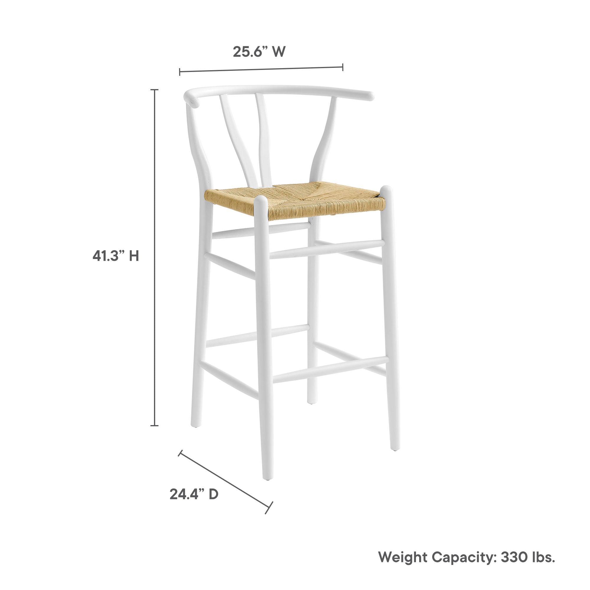 Amish Wood Bar Stool by Modway