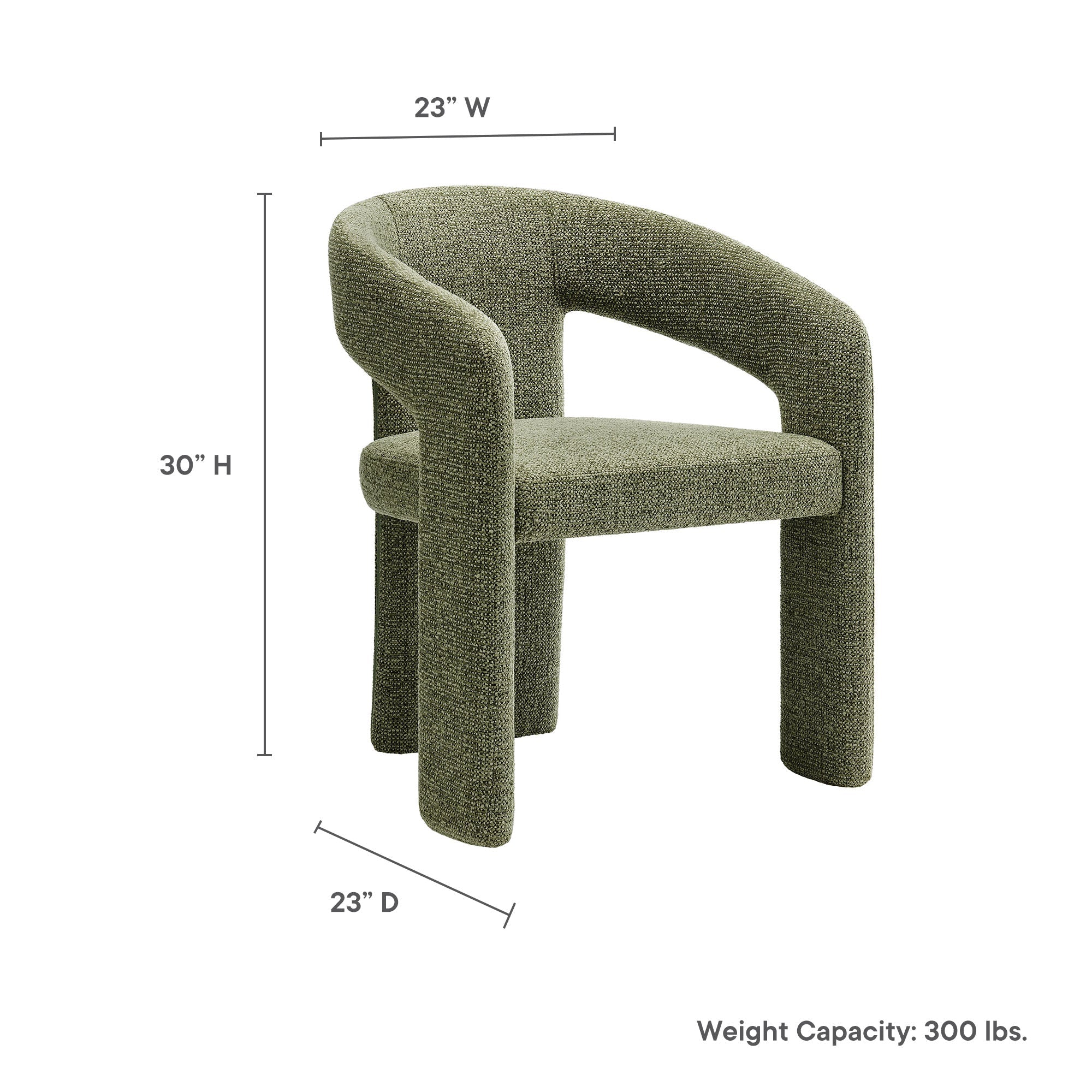 Oslo Barrel Fabric Upholstered Dining Accent Chair by Modway